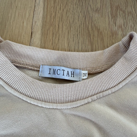IMCTAH Carbs Sweatshirt Beige Size Medium - Picture 3 of 4